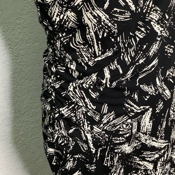 NEW! AnnTaylor Black/White Strap Bodycon Fitted Dress Size 4 - Picture 10 of 12